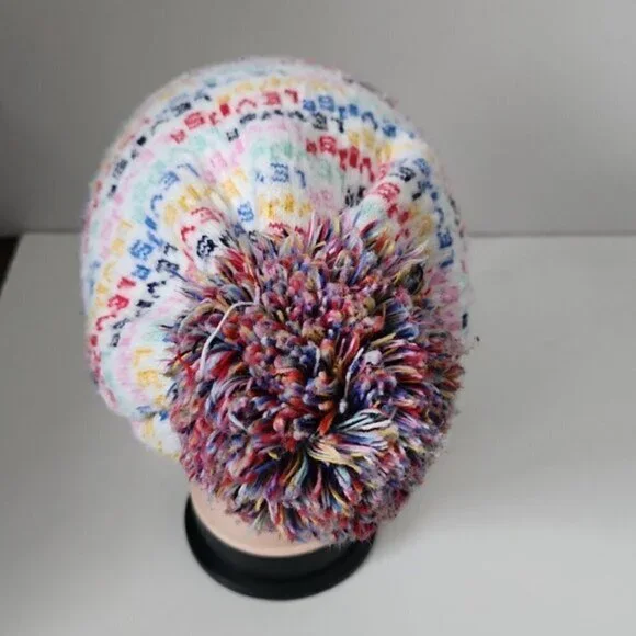 LEVI'S | Logo beanie hat rainbow color white - Picture 3 of 4